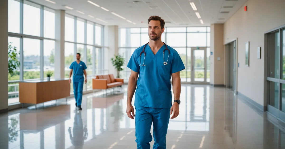 Freelance nurse reviewing shift calendar on smartphone